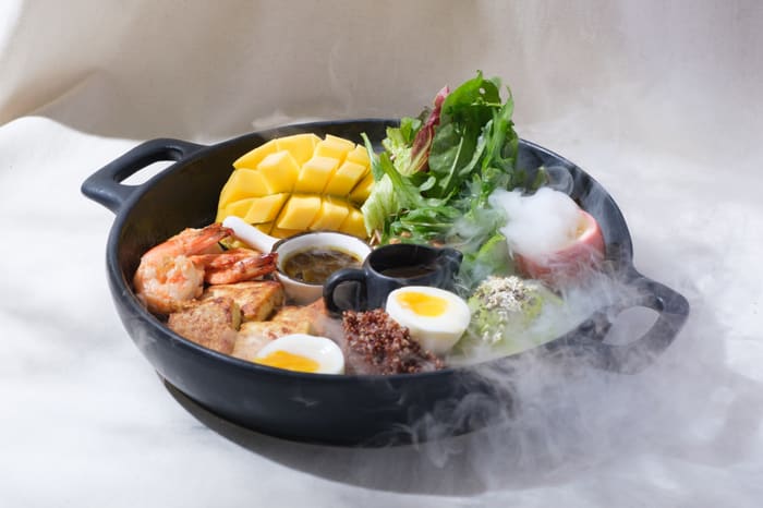 Big healthy bowl Shrimp — Brie Restaurant & Cheesery, Ubud