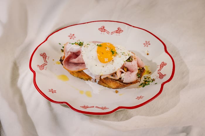 French toast with jamon — Brie Restaurant & Cheesery, Ubud