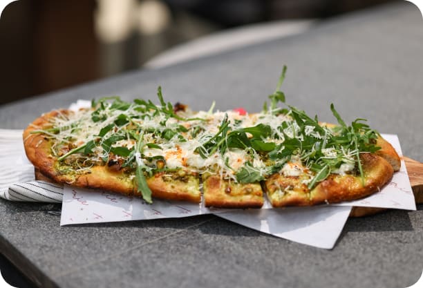 Pesto, Stracciatella, & Pistachio — Brie Restaurant & Cheesery, Ubud