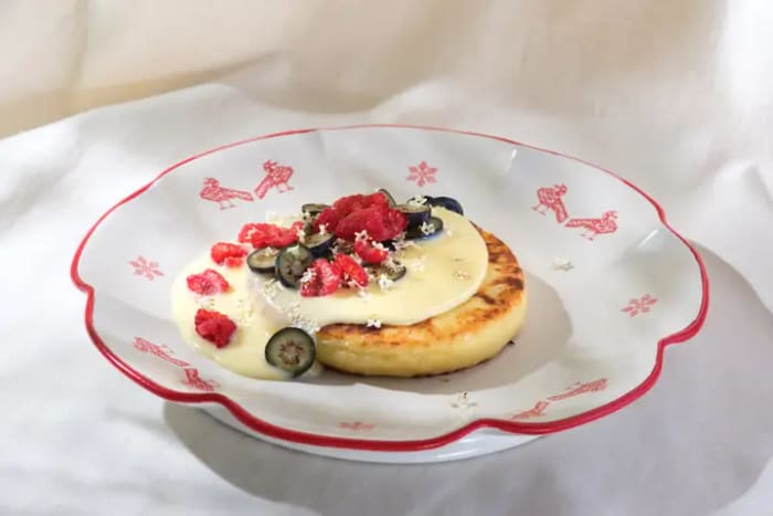 Syrnik XXL - Cottage Pancake with Custard & Condensed Milk — Brie Restaurant & Cheesery, Ubud