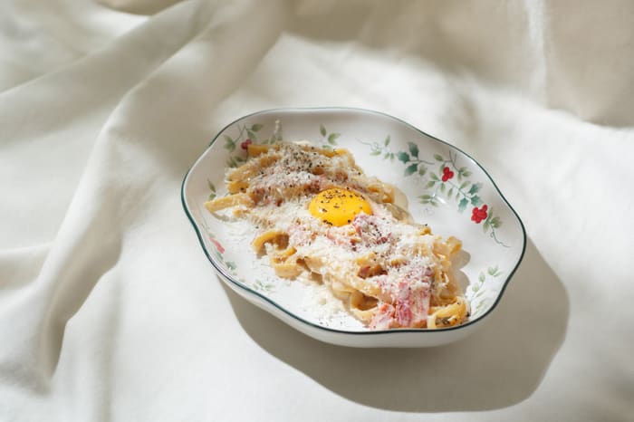 Tagliatelle Carbonara — Brie Restaurant & Cheesery, Ubud